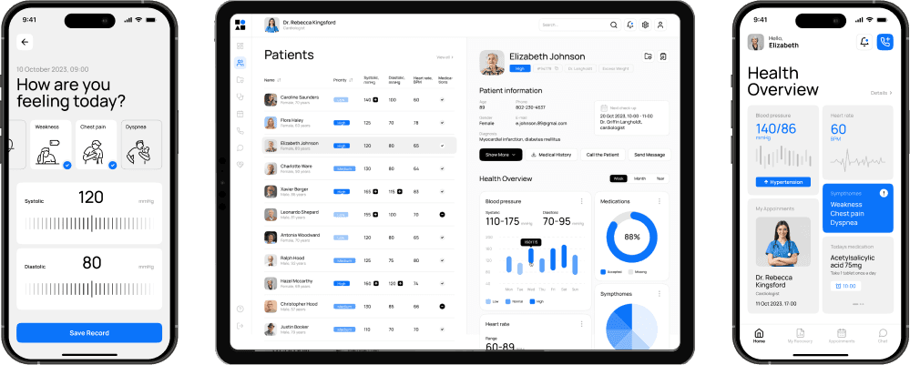 FDA-compliant software for stroke patients with telemedicine features to facilitate remote care